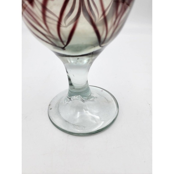 Brian Maytum Oil Lamp Signed Swirl Handmade Glass Ball Design - Picture 6 of 11